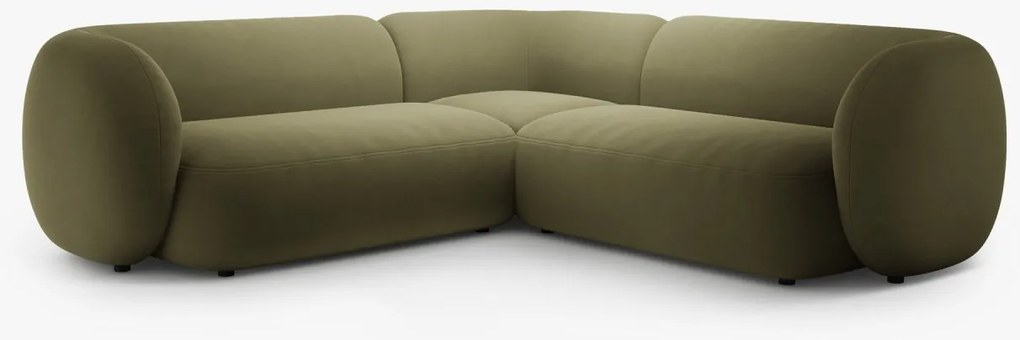 Coltar Kate 5 locuri catifea Salvador L252 cm