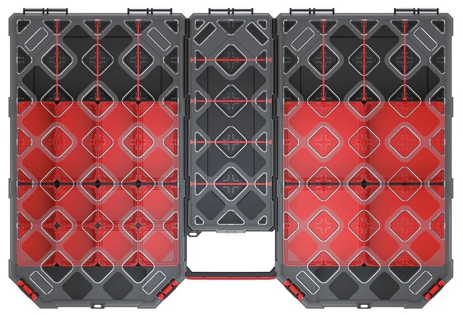 Organizator servieta 57,7 x 39 x 6 cm, combinatie, negru