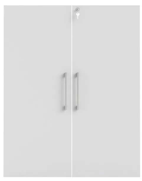 Uși pentru dulap Modulo 83,7 x 105,4 cm, încuietoare, alb