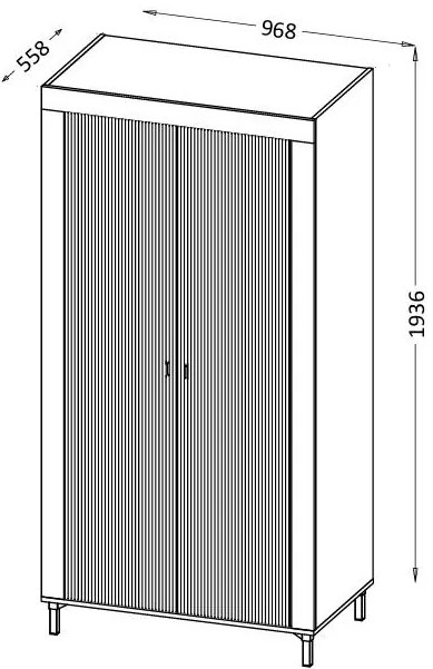 Dulap de haine Mossana MO1 (cashmir). 1096813