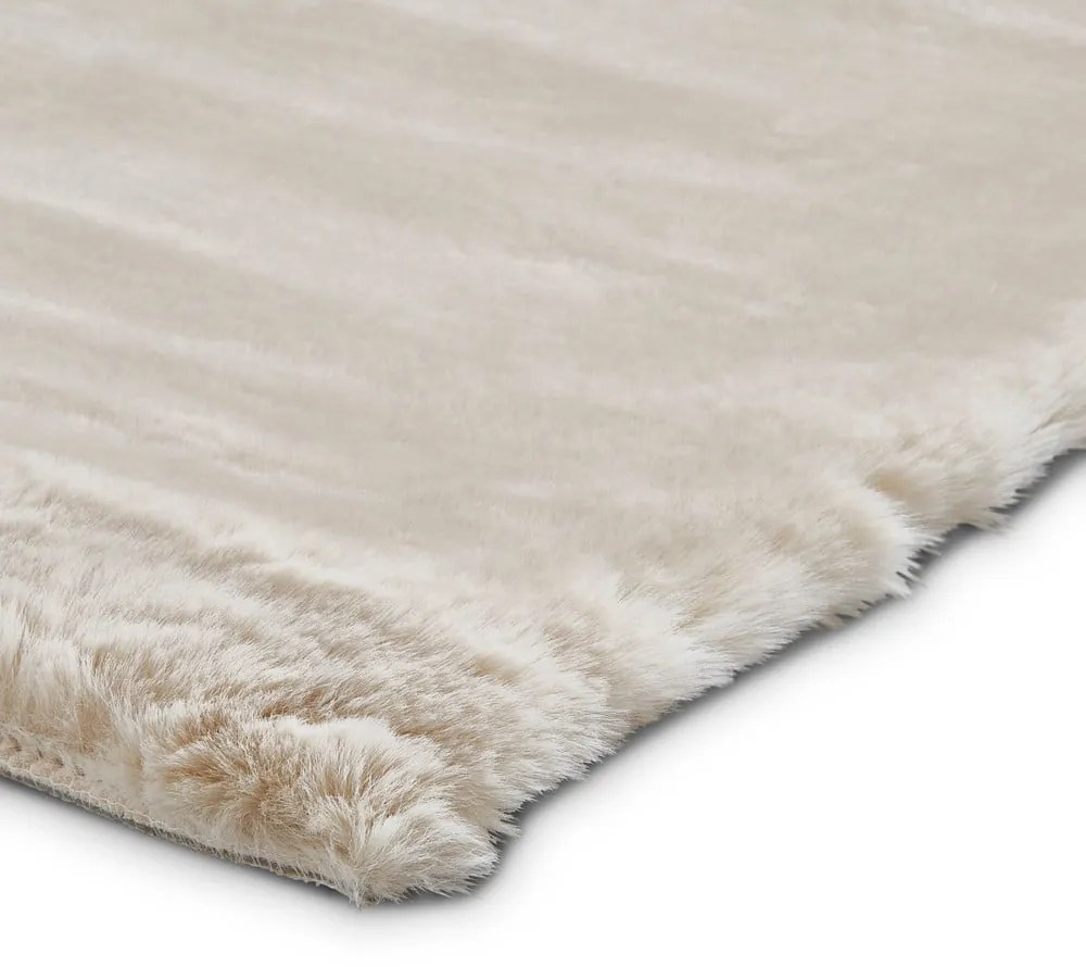 Covor Think Rugs Super Teddy, 60 x 120 cm, alb crem