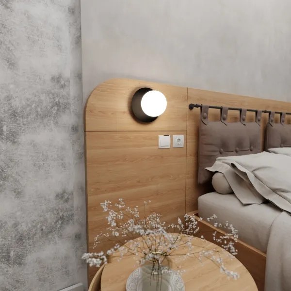 Aplică MINERVA 1xE14/10W/230V negru