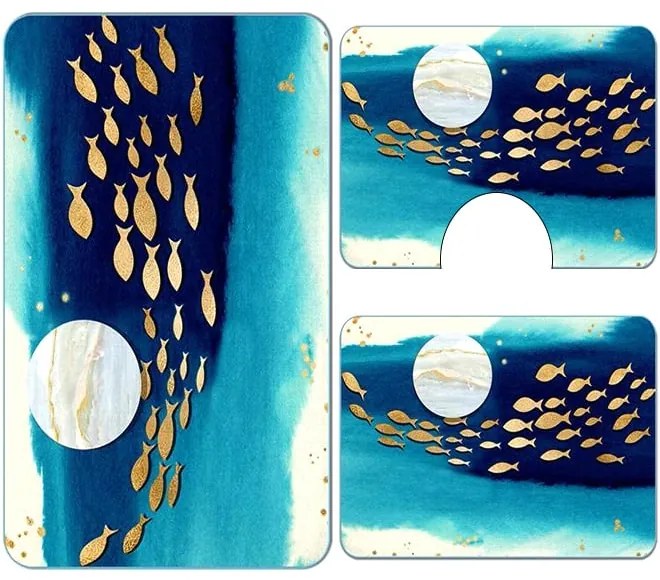 Set 3 Covoare baie antiderapante 60x90 CBA112