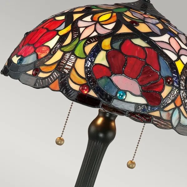 Lampă de masă Tiffany LARISSA, 2xE27/60W/230V - Elstead QZ-LARISSA-TL