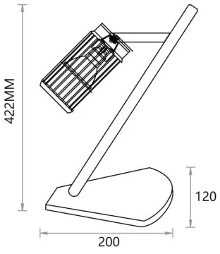Lampă de masă VERTICAL 1xGU10/8W/230V alb
