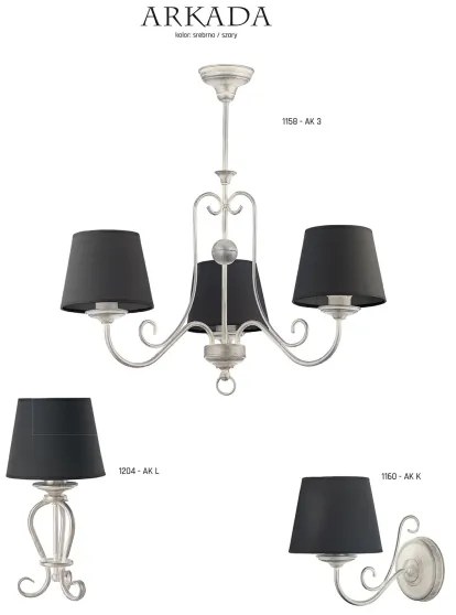 Lampa suspendata ARKADA 3xE27/60W