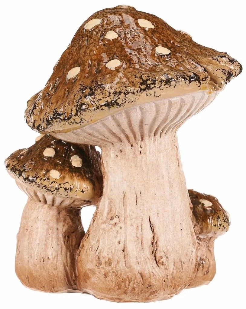 Decorațiune de toamnă Ciuperci, 13 x 10 x 14 cm,poliresină