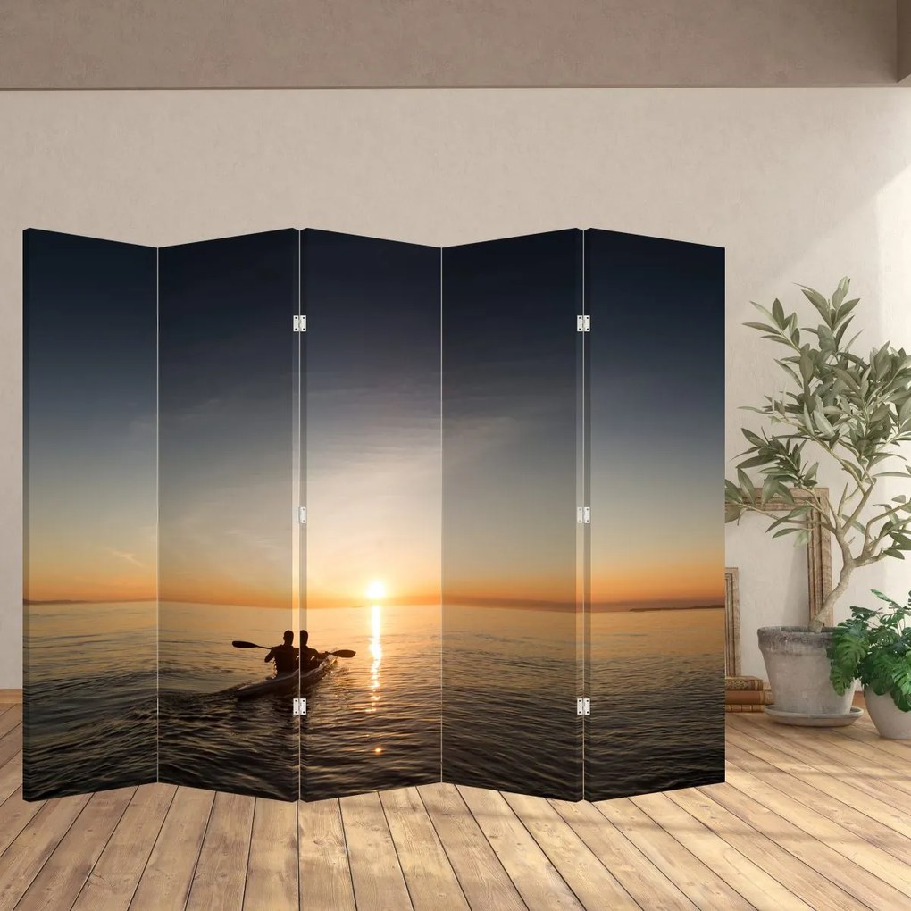Paravan - Caiac pe mare (210x170 cm)