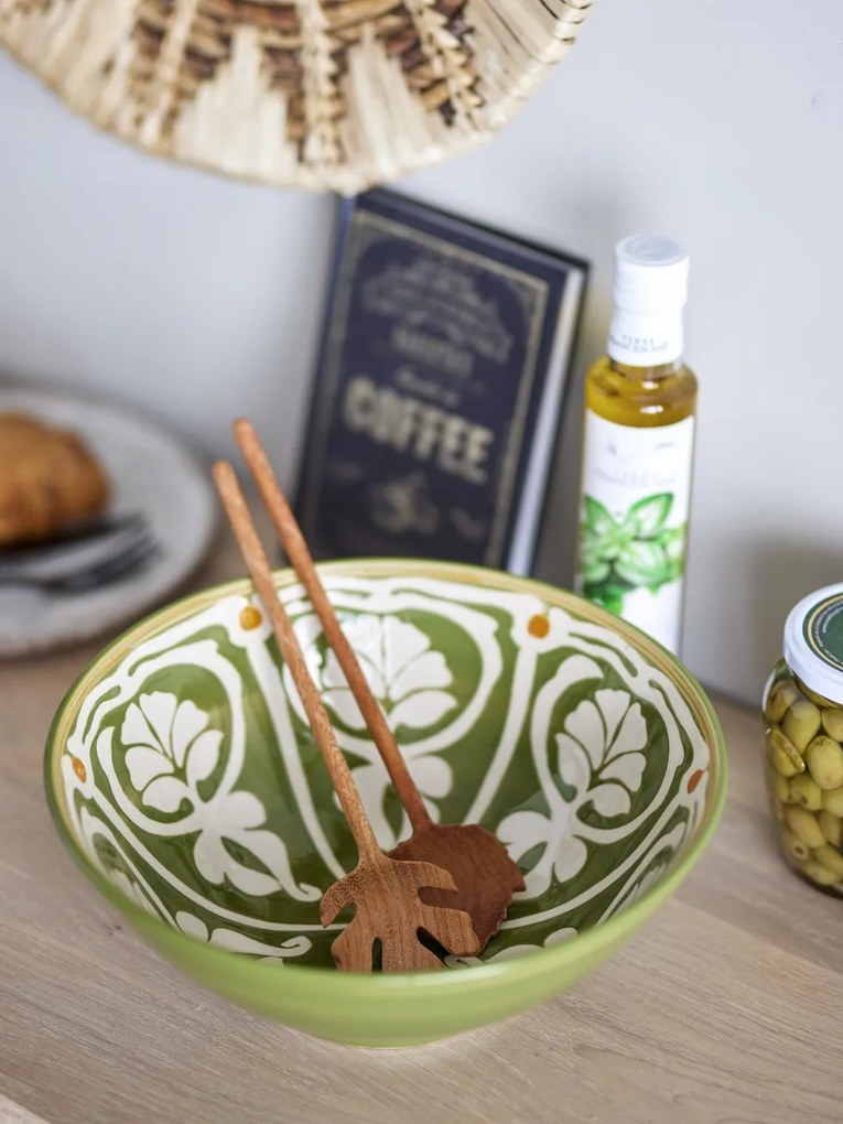 Set 2 ustensile din lemn pentru salata