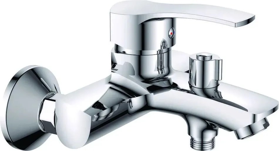 Baterie cada-dus Inter Ceramic Quadrat monocomanda crom lucios