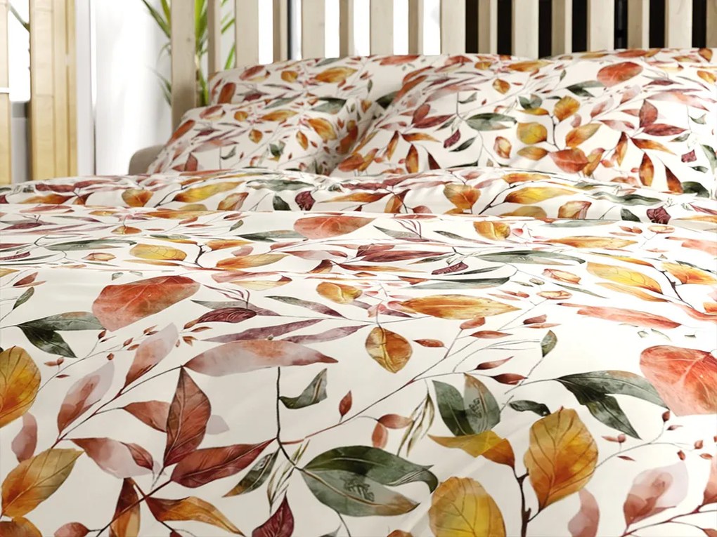 Lenjerie de pat din microfibra AUTUMN LEAVES colorata Dimensiune lenjerie de pat: 2 buc 70 x 90 cm | 200 x 220 cm