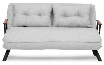 Canapea extensibilă QIRA, 2 locuri, gri