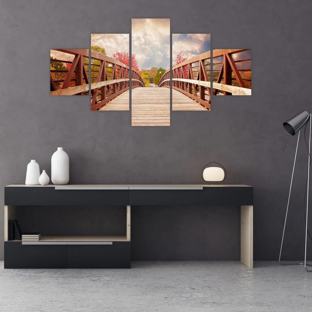 Tablou - pod din lemn (125x70 cm), în 40 de alte dimensiuni noi