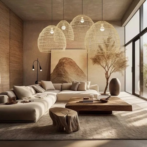 Immax 08261L - Lustră suspendată pe cablu BOHO DELICADO 1x E27/40W/230V Ø 60 cm