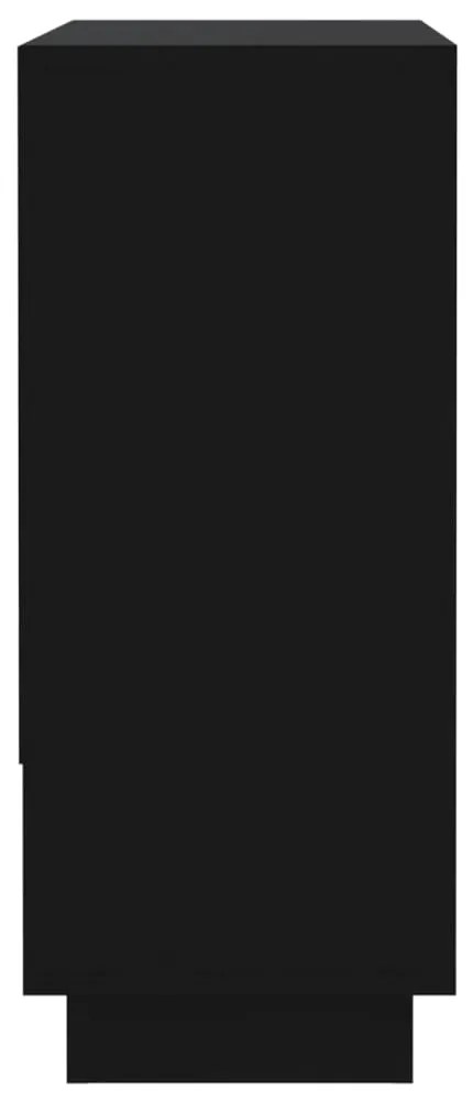 Servanta, negru, 97x31x75 cm, PAL 1, Negru