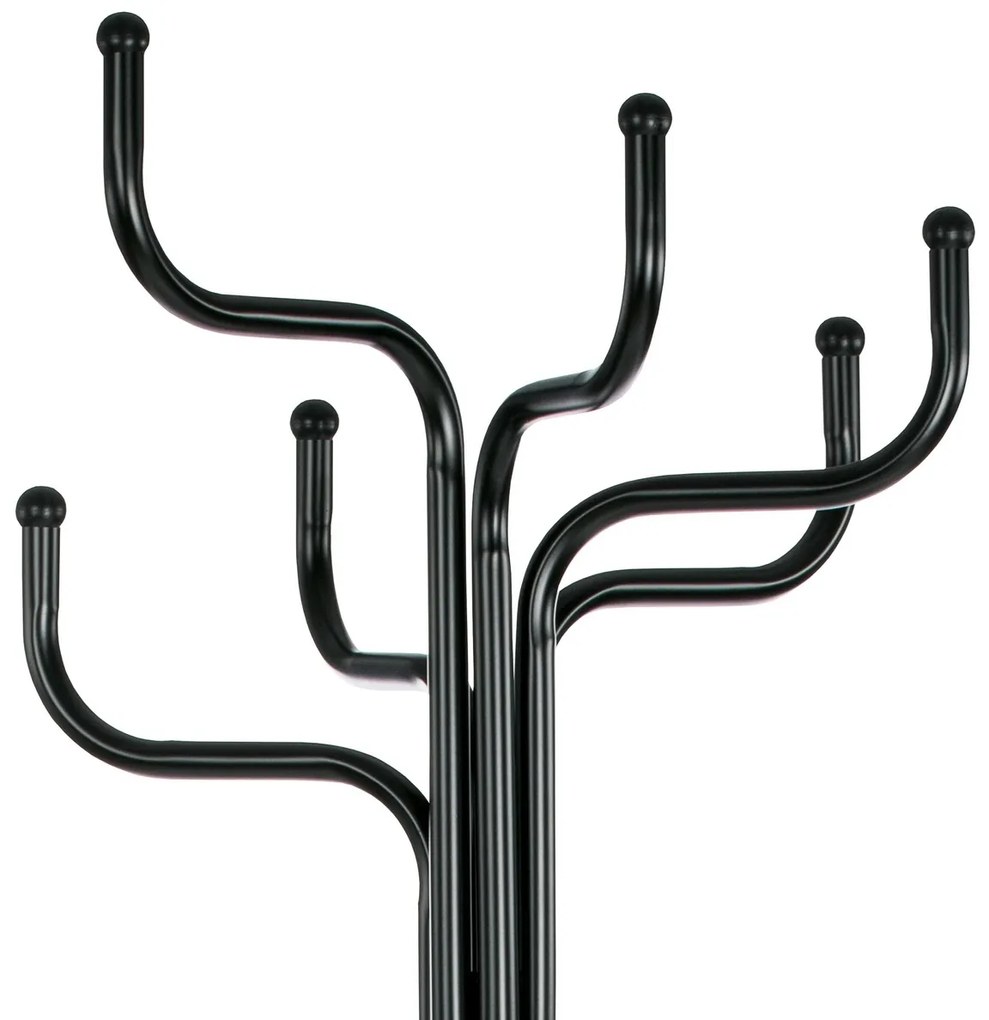 Suport de haine din metal Peg negru, 188 cm