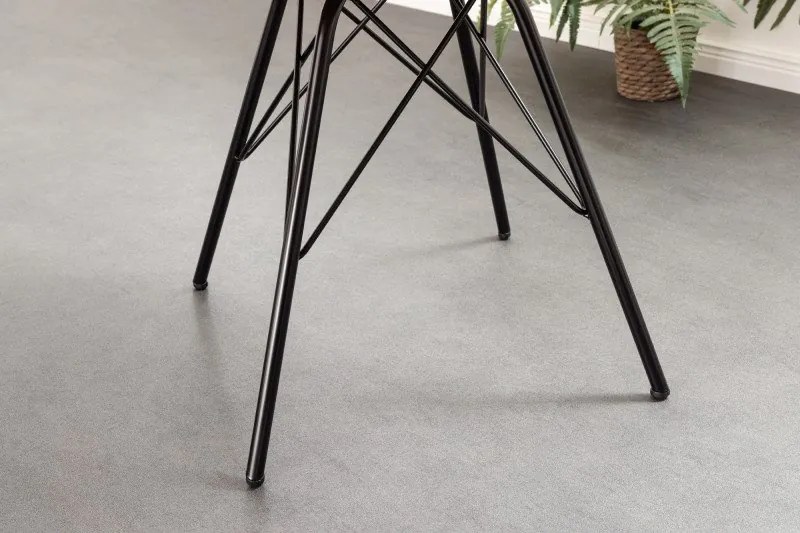 Set 4 scaune moderne Scandinavia catifea gri