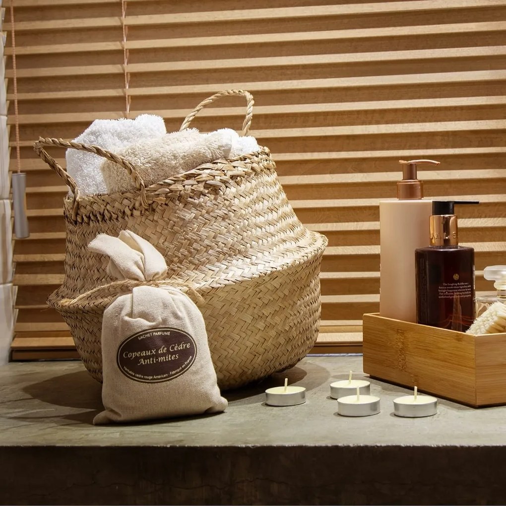 Coș de depozitare Compactor tricotat din iarbă demare Belly, 35 x 32 cm, natural, M