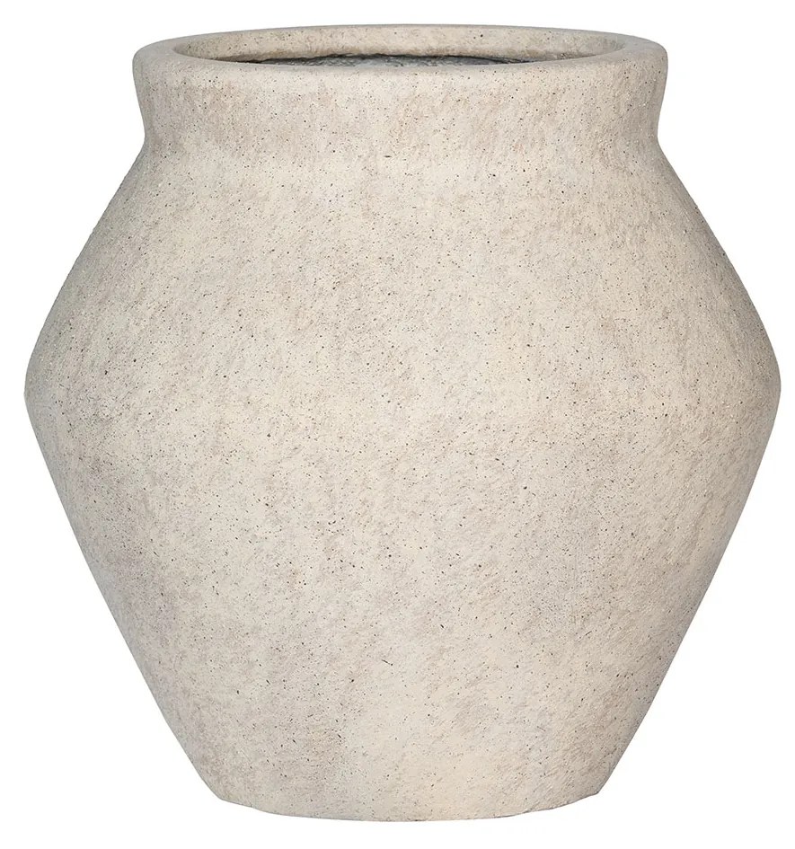 Ghiveci de flori Fleuri, travertin bej, dimensiuni multiple - Ghivece ceramice mărimea: S - ⌀ 46, h. 46 cm