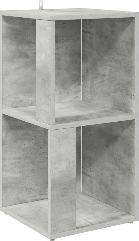 vidaXL Dulap de colț, gri beton, 33x33x67 cm, PAL