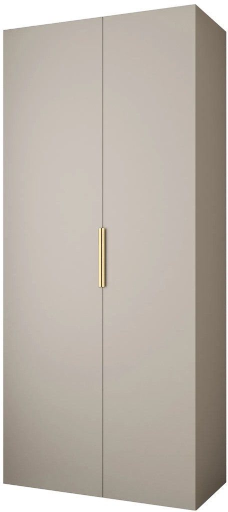 Dulap de haine 110 cm Carmela 50-4 (Cașmir + Auriu). 1126816