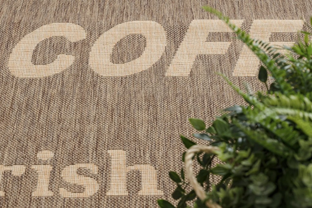 Covor sisal Floorlux 20645 cafea si natural