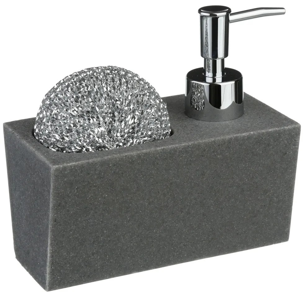 Set de spălat vase cu dozator, 2 în 1