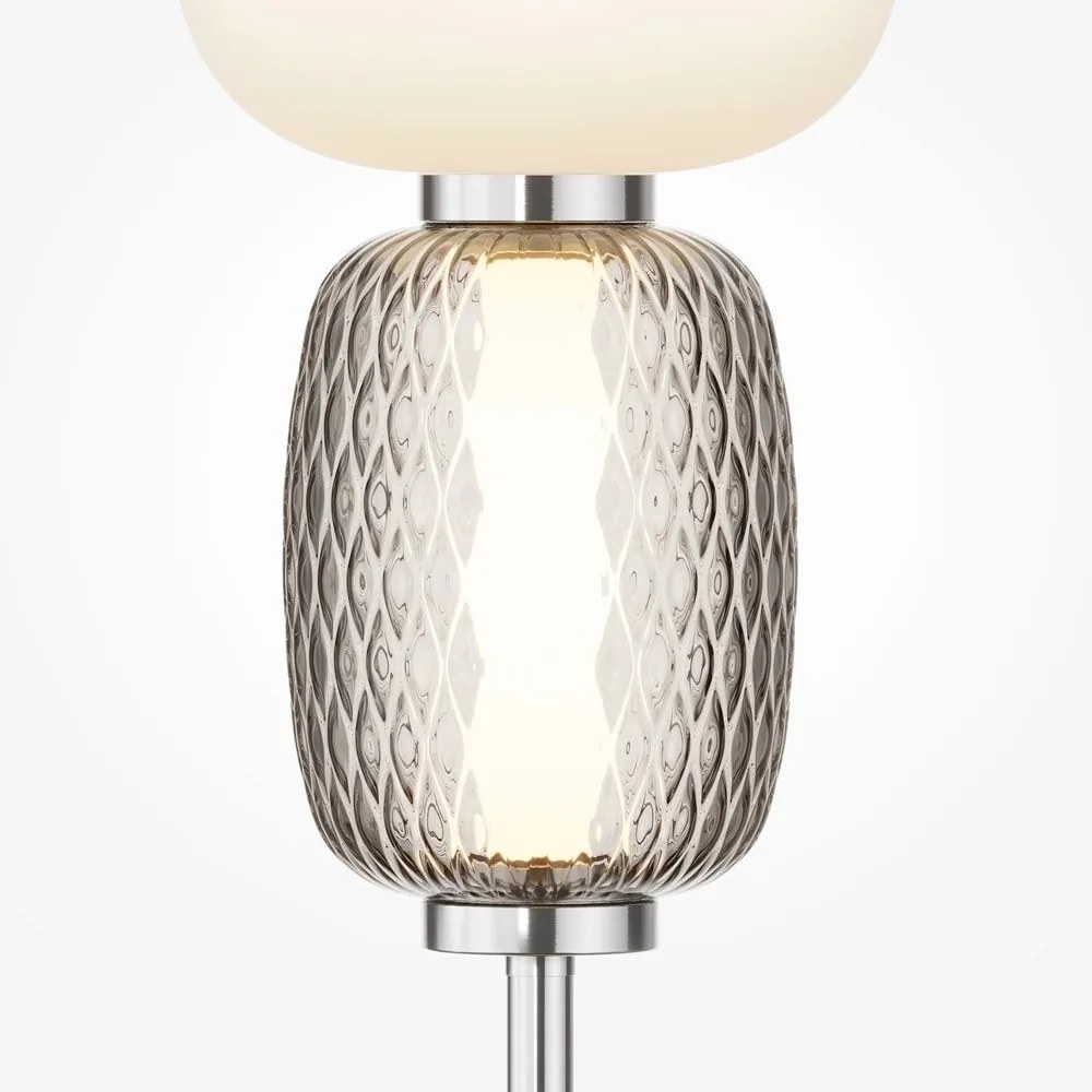 Veioza LED design modern decorativ Pattern crom