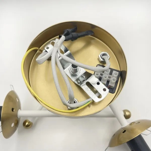 Brilagi - Lustră aplicată MALIVA 3xE14/15W/230V auriu/alb