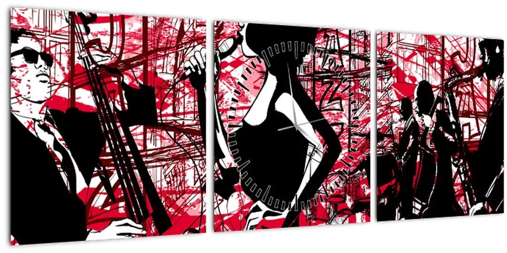 Tablou - Jazz (cu ceas) (90x30 cm)