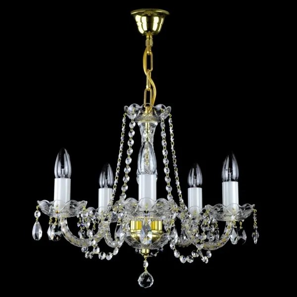 Wranovsky JWZ109052100 - Lustră de cristal pe lanț BALANCE 5xE14/40W/230V