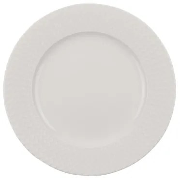 Set de masă, 24 de piese, alb, porțelan