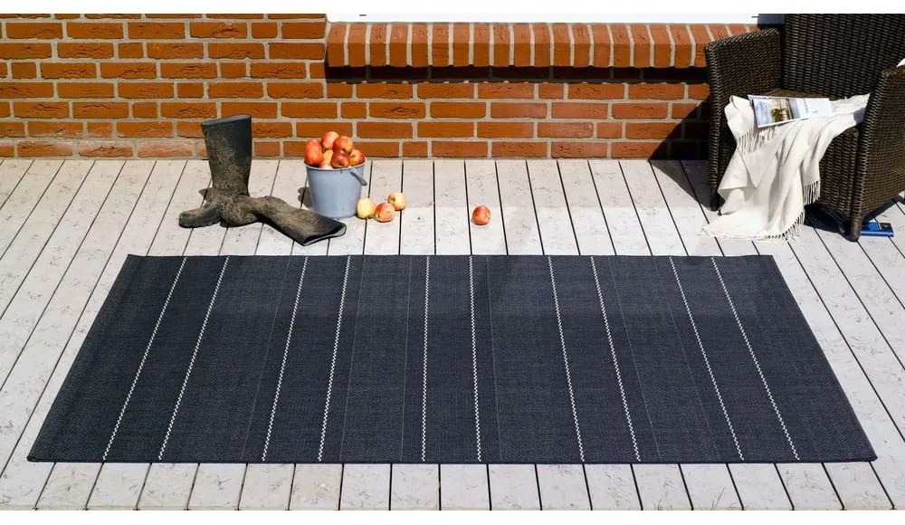 Covor adecvat interior/exterior Hanse Home Sunshine, 120x170 cm, negru