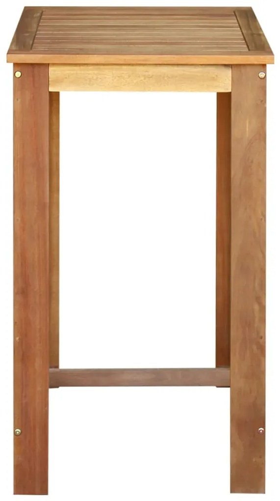 246663 vidaXL Masă de bar, lemn masiv de salcâm, 60x60x105 cm