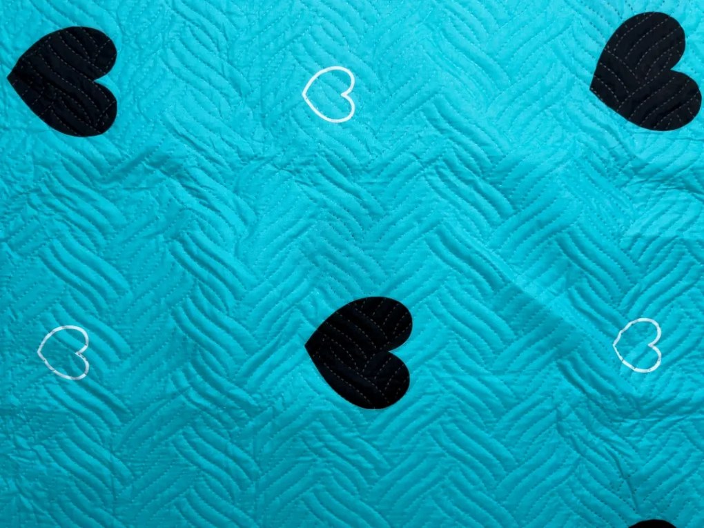 Cuvertura de pat CORAZON BLEND, albastru Dimensiune: 220 x 240 cm