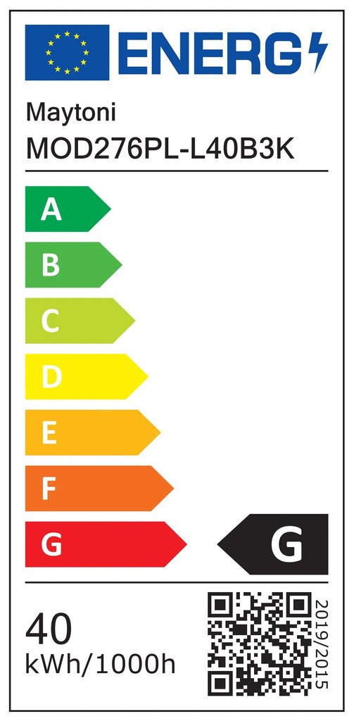 Suspensie Motion MOD276PL-L40B3K Maytoni LED, Negru, Germania