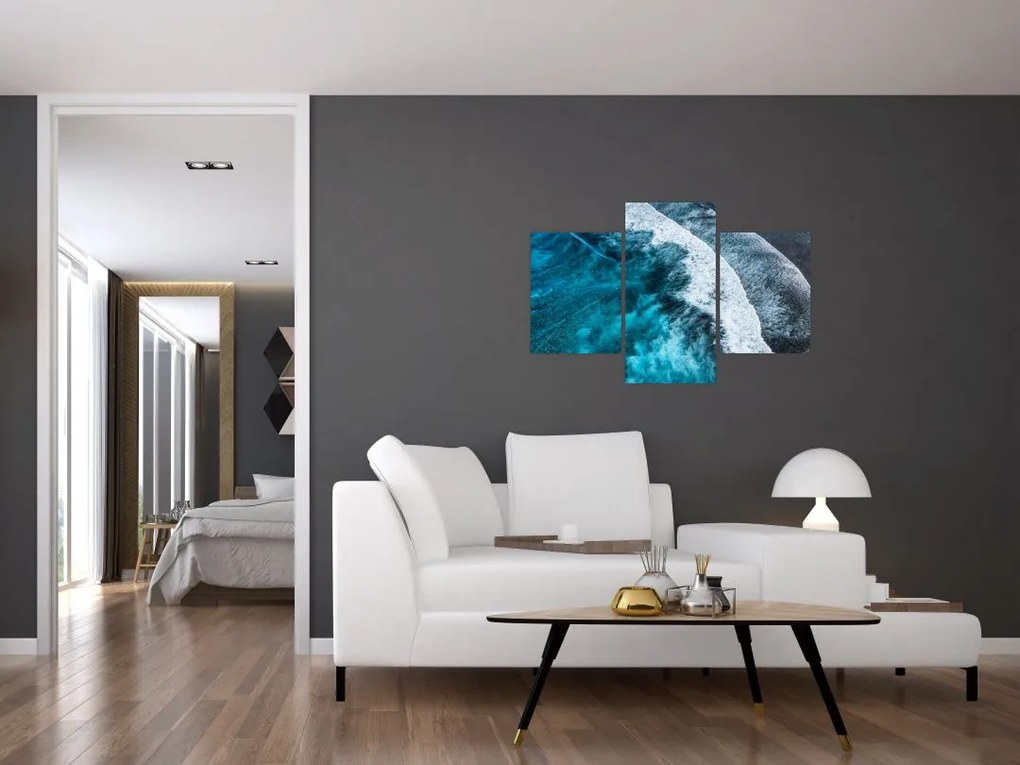 Tablou - Valuri pe mare (90x60 cm)