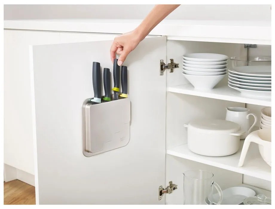 Set de cuțite cu suport din oțel inoxidabil 4 buc. DoorStore™ – Joseph Joseph