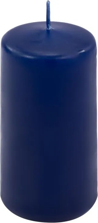Set de lumânări cilindrice, 10 cm, Ø 5 cm, albastru, 16 buc.