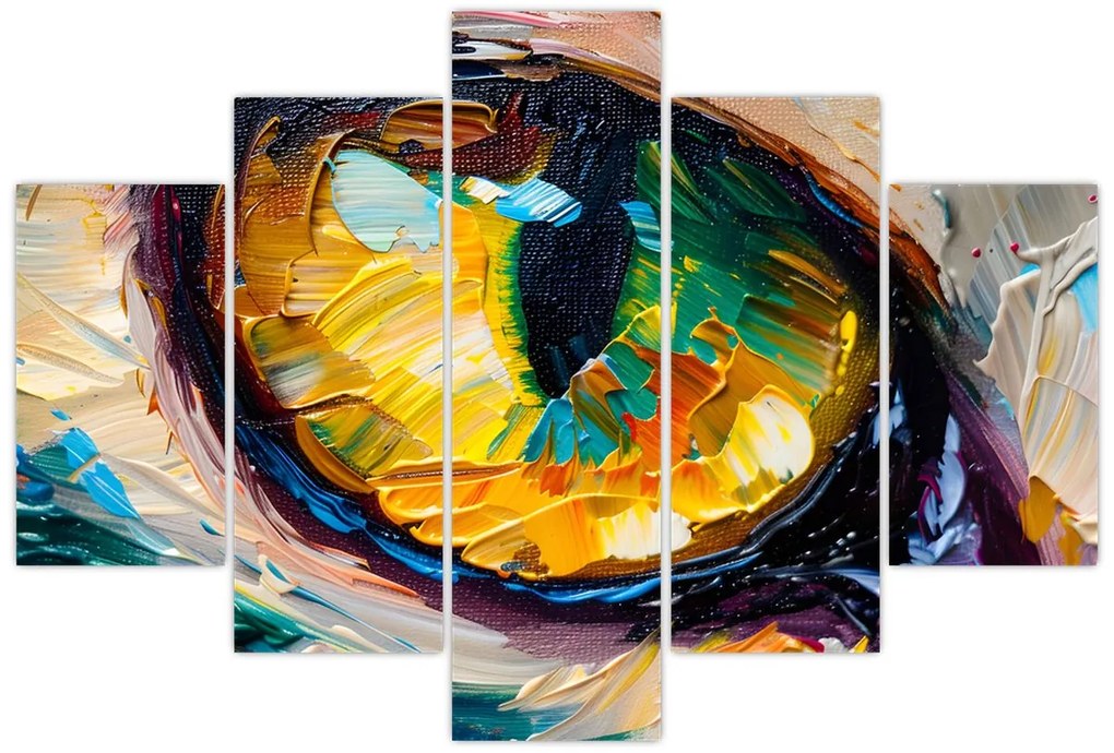 Tablou - Ochi de pisică Pictură (150x105 cm)
