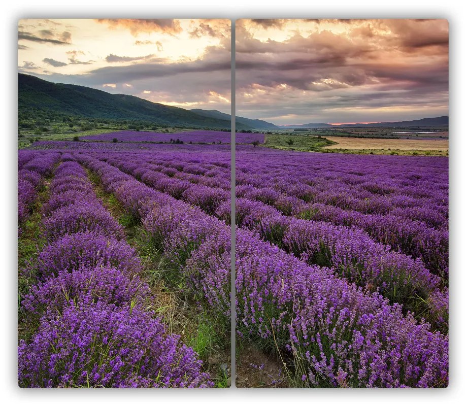 Tocator din sticla câmp Lavandă