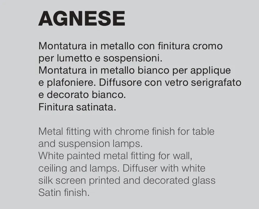 Plafoniera cu sticla efect grafic AGNESE