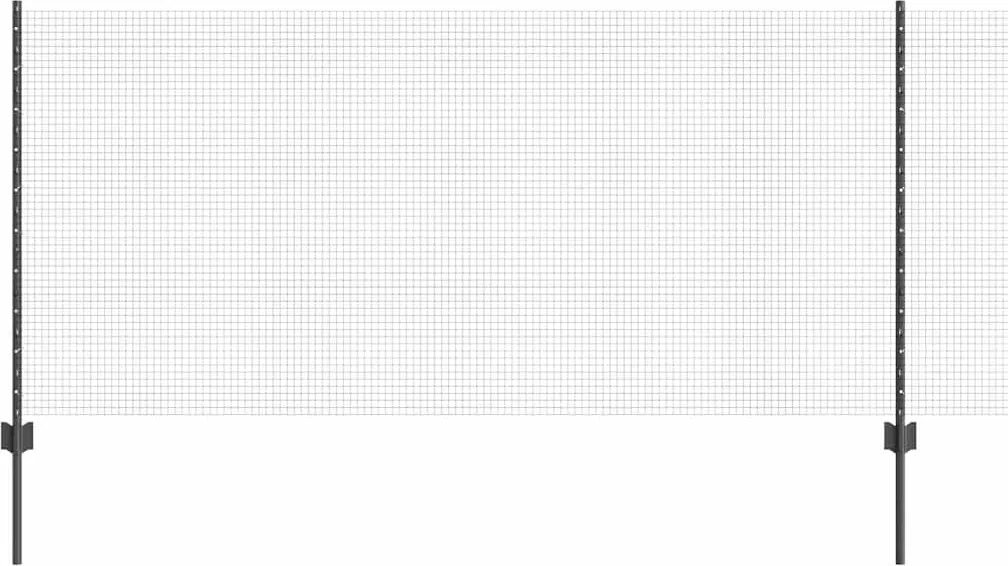 vidaXL Gard cu Stâlp Gri 1 x 100 m Oțel și PVC