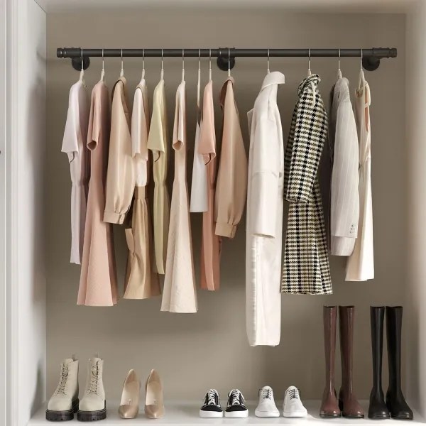 Cuier de perete pentru umerașe LINEA, negru