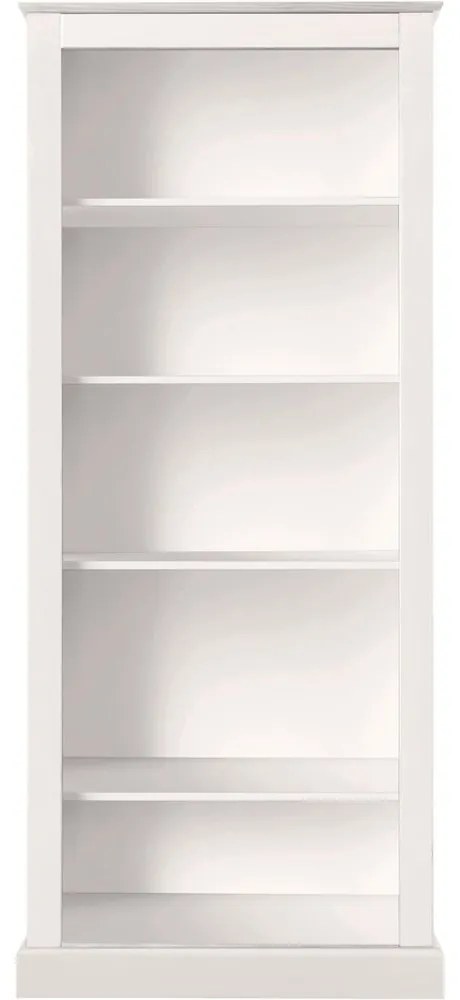 Bibliotecă albă din lemn de pin 181x31 cm Mille – Støraa