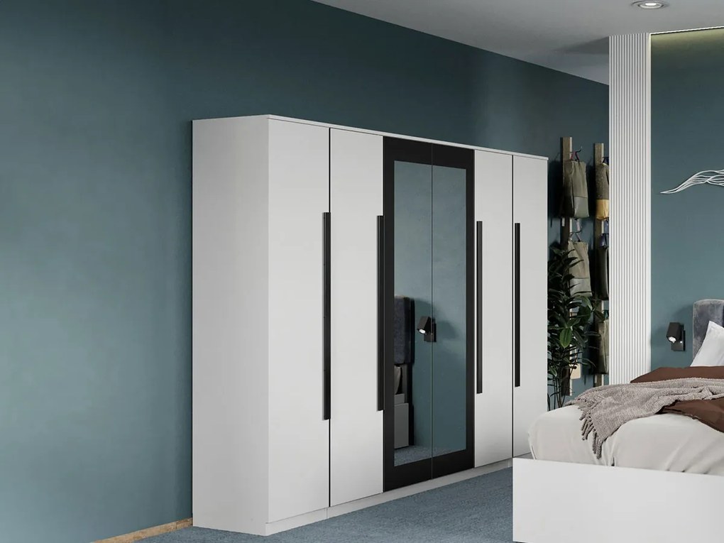 Set mobila dormitor 4 piese Alb Nude C12