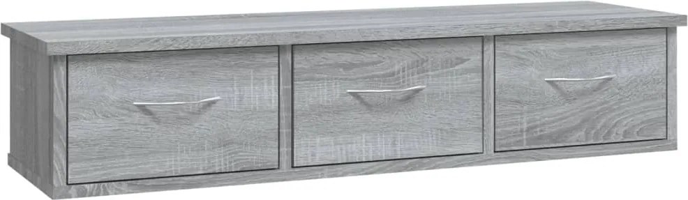 vidaXL Dulap de perete, gri sonoma, 88x26x18,5 cm, lemn prelucrat