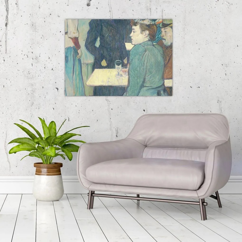 Tablou - Henri de Toulouse-Lautrec, A Corner of the Moulin de la Galette, reproducere (70x50 cm)