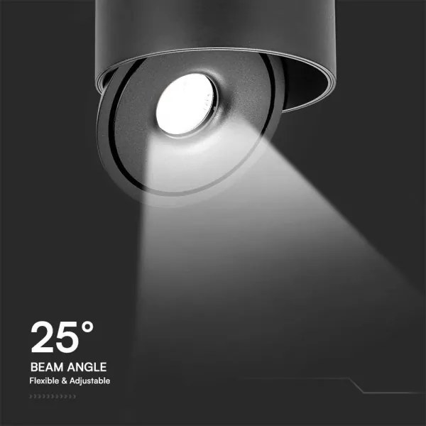 Spot LED/28W/230V 3000/4000/6400K negru
