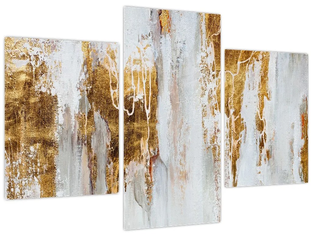 Tablou - Abstract auriu (90x60 cm)